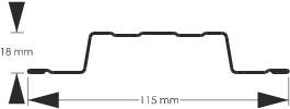 Przekrój sztachety Standard